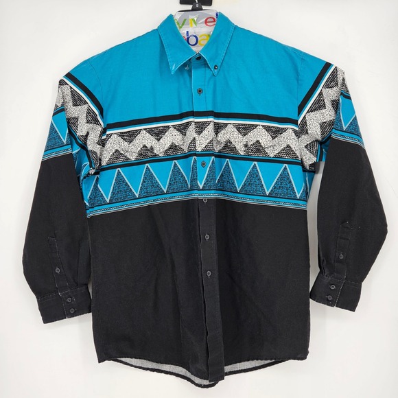 Vintage Roper Shirt Mens XL Button Western Aztec Southwest Cowboy Rodeo - Picture 1 of 8